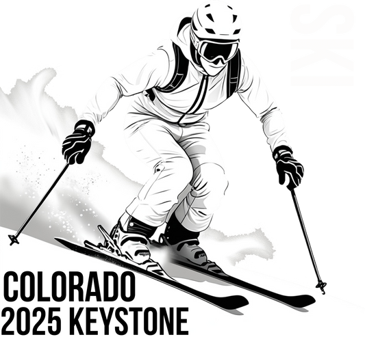 DTF Graphic Ready to Press - Ski Colorado