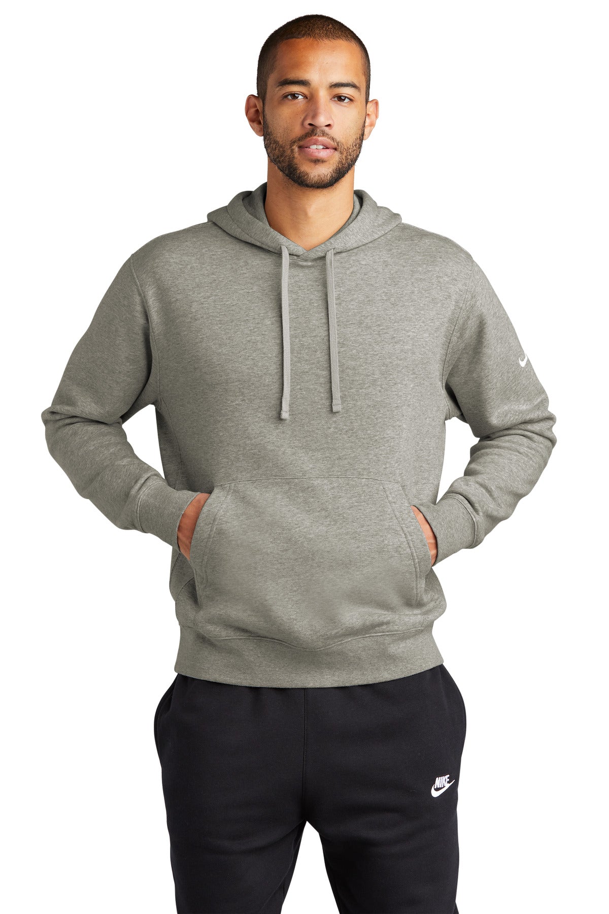 Nike Club Fleece Sleeve Swoosh Pullover Hoodie NKDR 1499