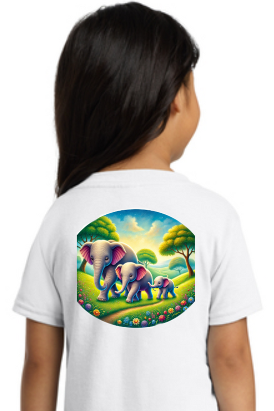 Short Sleeve Tee Shirt Elephants