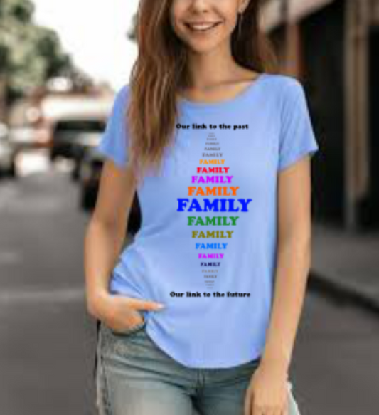 Short Sleeve Tee Shirt - Family Graphic