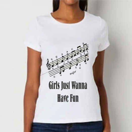 Short Sleeve Lady's Tee - Graphic - Girls Have Fun