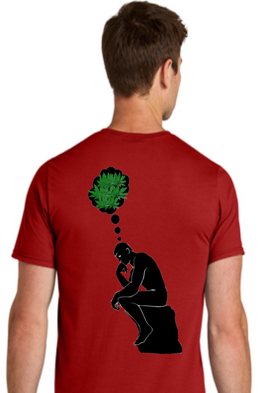 Short Sleeve Tee Shirt Thinker Graphic